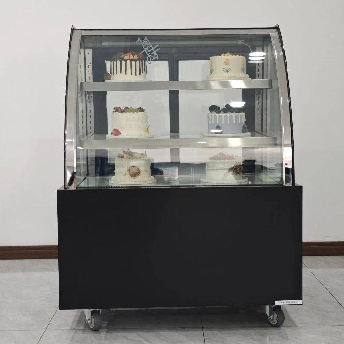 Medium Curved Cake Display Case Manufacturers